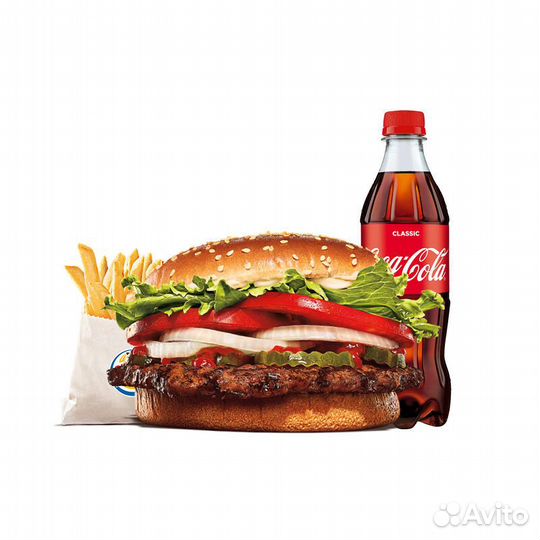 Воппер комбо со скидкой 50 процентов