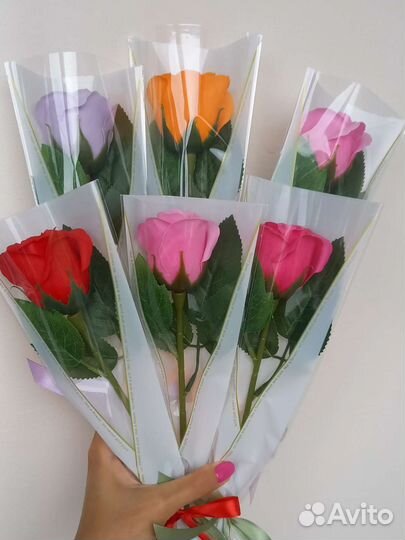 Букет из мыльных цветов