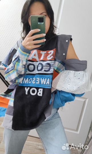 Рубашка пэчворк