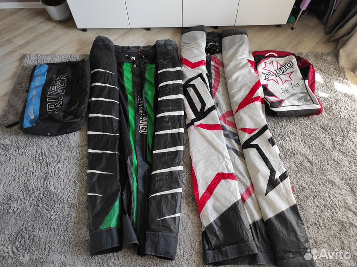 Кайты Fluid Kiteboarding 12м и 17м 2012г