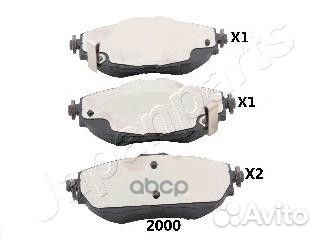 Колодки торм.пер. PA-2000AF Japanparts