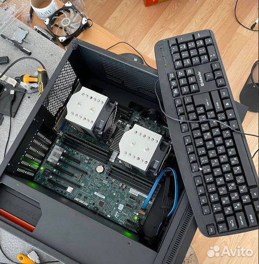 H11DSI+2x7601 Комплект Supermicro + epyc(64c/128t)