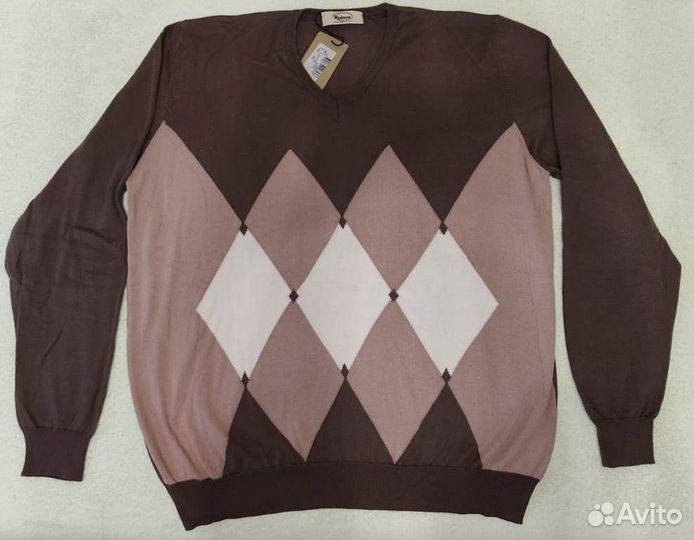 Пуловер мужской новый р-р 60 100 хлопок