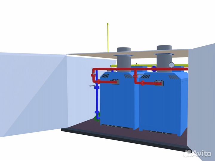 Газовый котел наружного размещения RS-H NEW2000кВт