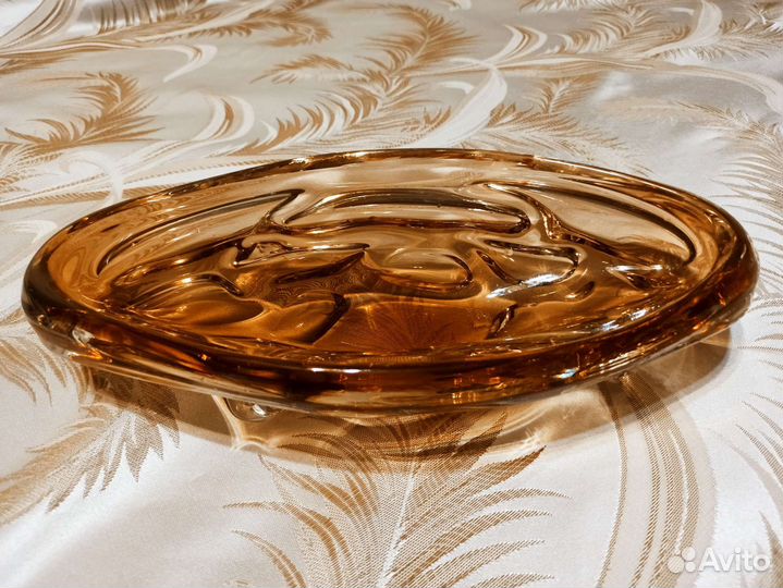 Ваза цветное стекло чехословакия