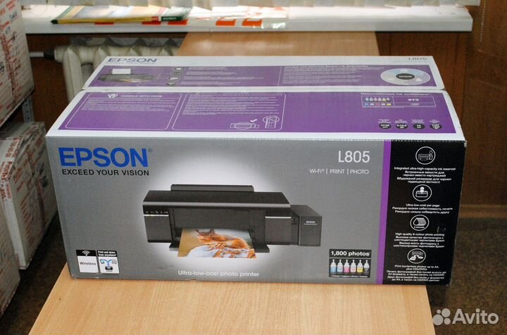 Принтер epson l805 с минимальным пробегом