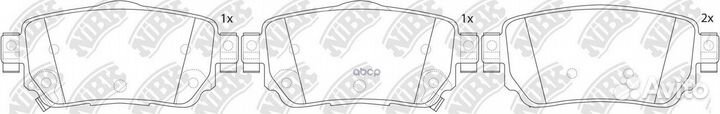 Колодки тормозные дисковые PN2806 NiBK