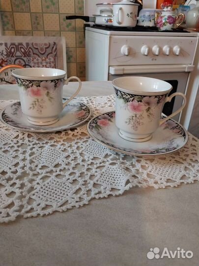 Фарфоровые чайно- кофейные пары