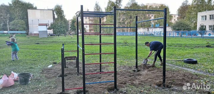 Воркаут площадка турник гто