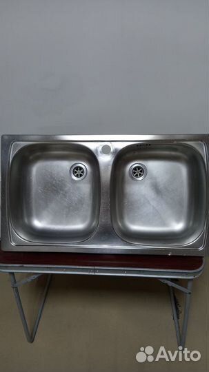 Мойка нержавеющая двухсекционная