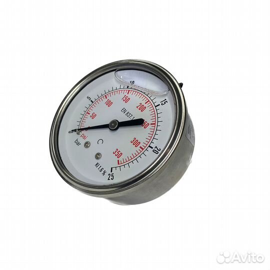 Манометр гидравлический осевой 1/4 (от 25 бар до 6