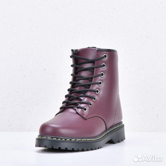 Ботинки женские Niunailun Red с мехом