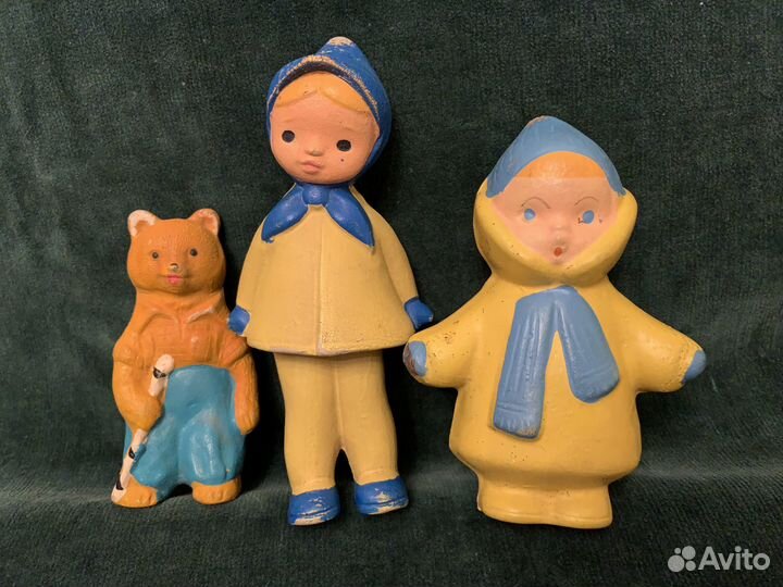 Резиновые игрушки пищалки СССР