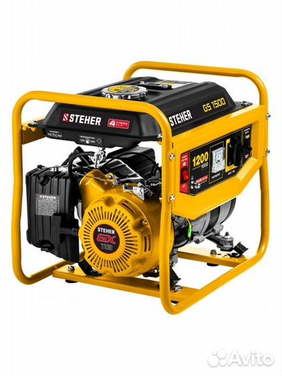 Steher Бензиновый генератор GS-1500, 1200 Вт, steh