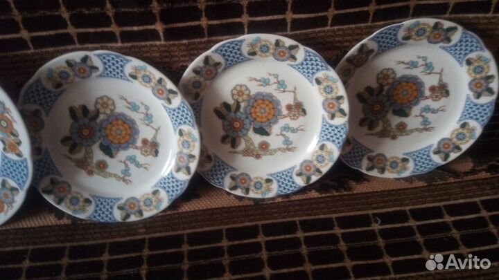 Десертный набор кахла ГДР. Редкость