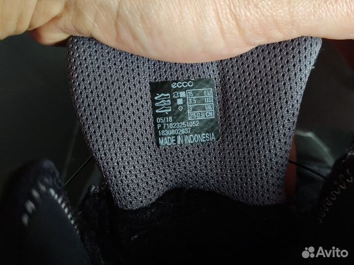 Зимние ботинки ecco
