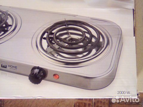 Плитка электрическая двух конфорочная новая