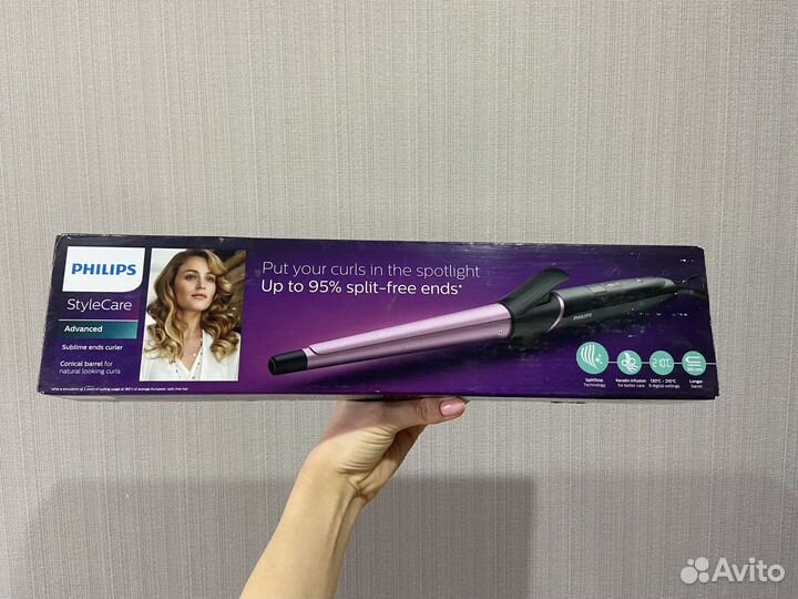 Щипцы для завивки волос philips