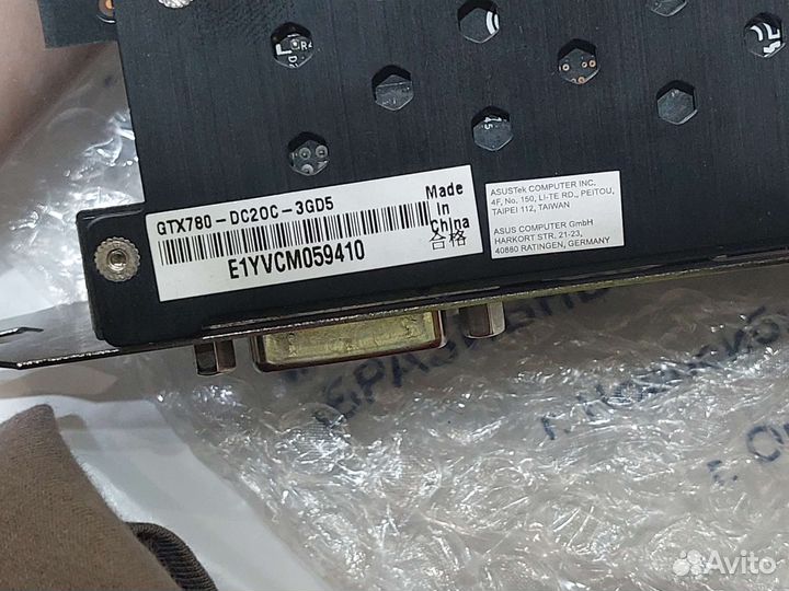 Видеокарта asus gtx 780