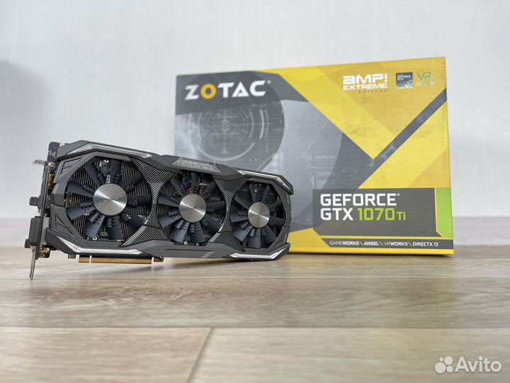 Видеокарта Zotac gtx 1070ti amp extreme edition