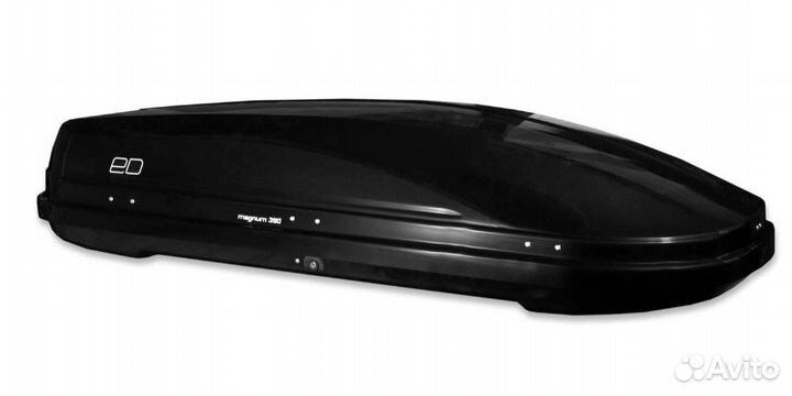 Бокс автомобильный Евродеталь Магнум 390л черный