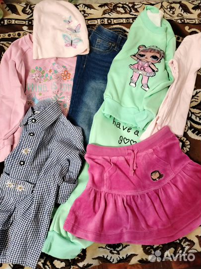 Вещи пакетом на девочку 4-6лет