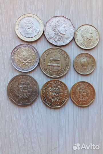 Иностранные монеты (Южная Америка)