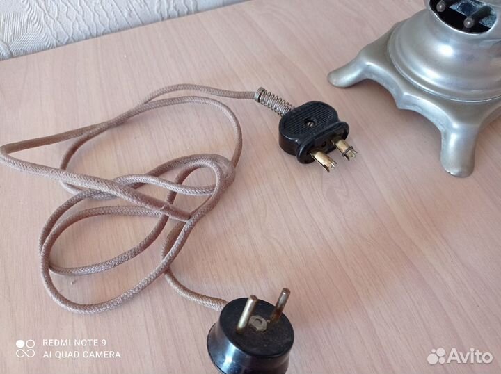 Самовар электрический СССР, чайник мельхиор