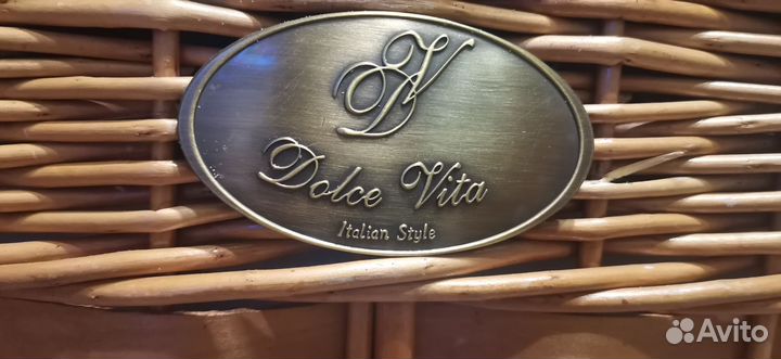 Набор для пикника Dolche Vita в плетёной корзине