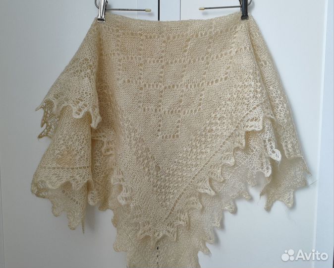 Платок пуховый бу