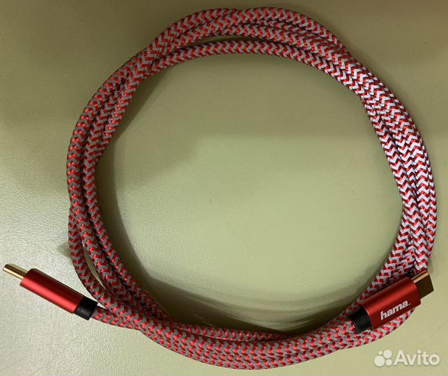 Кабель hama USB Type-C (m) - USB Type-C (m), 1.5м