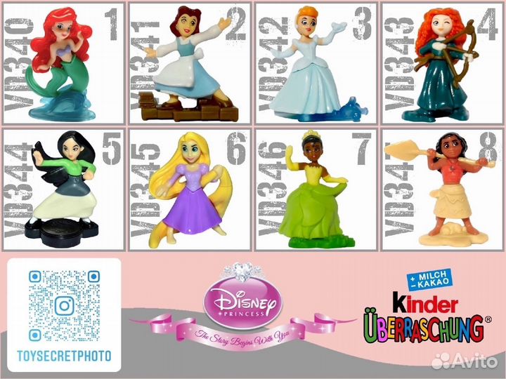 Принцессы дисней киндер 2022