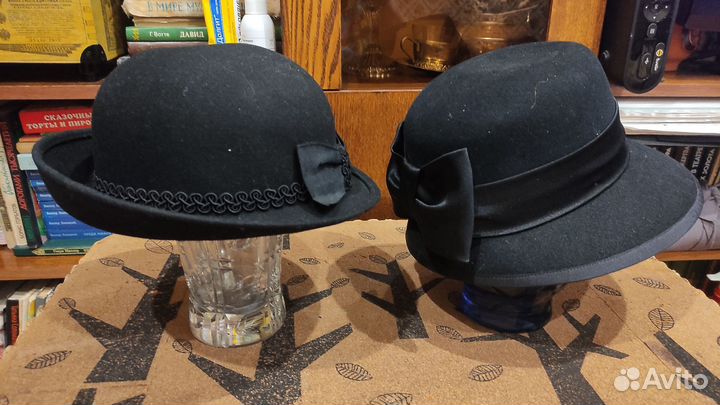 Шляпы фетровые женские черные