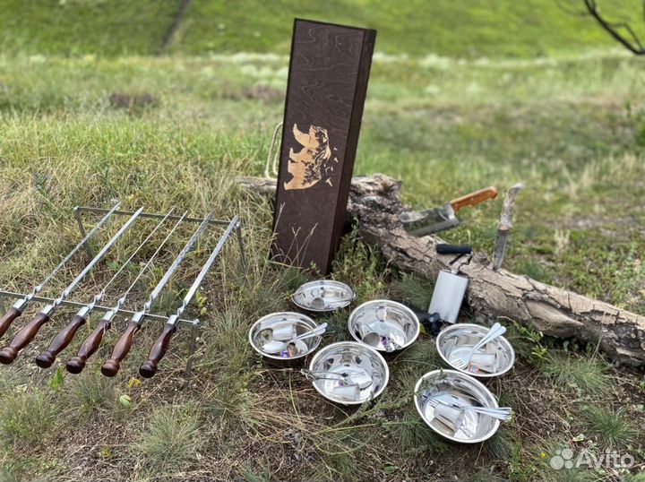 Шашлычный набор с мангалом VIP