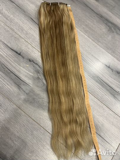 Волосы натуральные 60 см эффект мелирования
