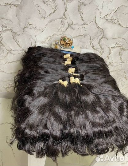 Волосы для наращивания черные