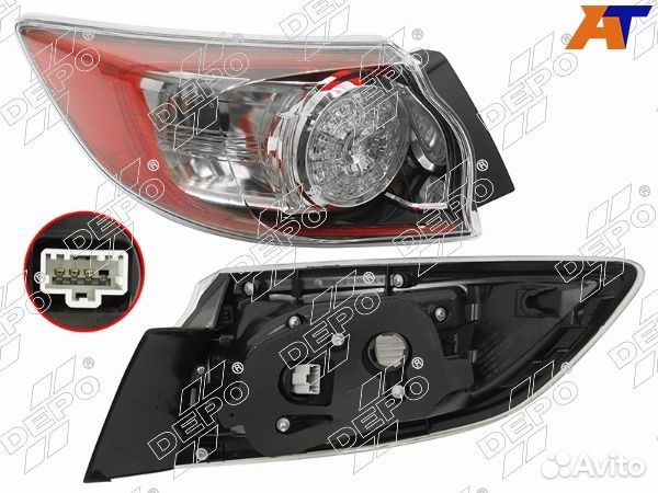 Фонарь задний mazda 3, mazda 3/axela 08-13, mazda axela