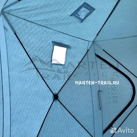 Палатка утепленная(трёхслойная) куб 220х220х230 см