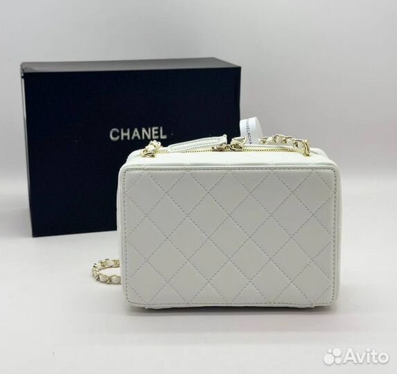 Сумка белая Chanel CC Camera новая Люкс