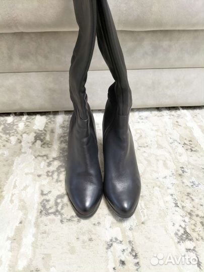 Сапоги осень весна женские 37 р черные