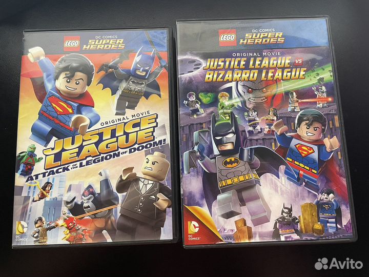DVD диски lego dc super heroes