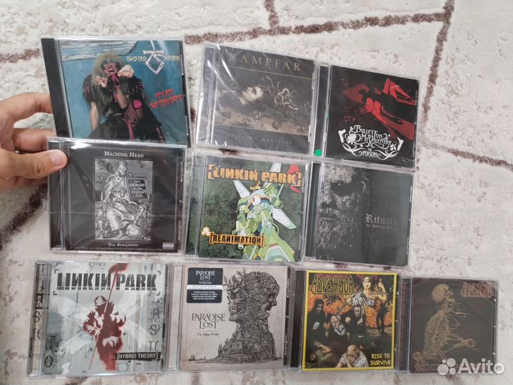 Cd диски фирменные метал