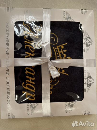 Полотенце банное с вышивкой 