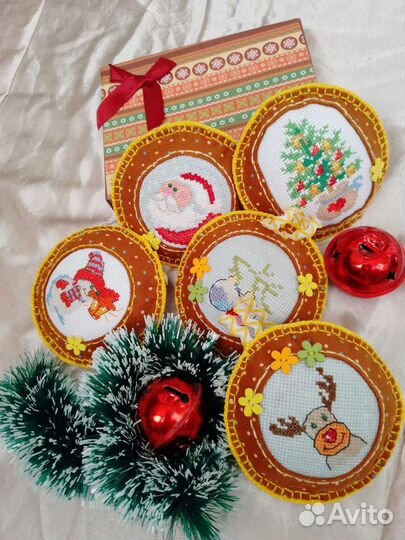 Елочные игрушки ручной работы