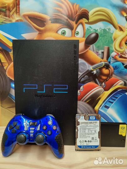 Sony playstation 2 fat прошитая + hdd 500гб