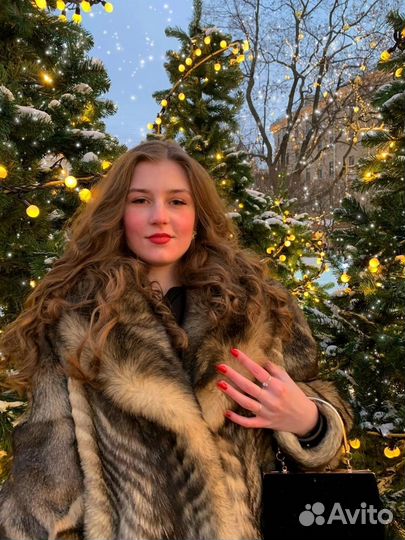 Шуба из волка винтаж