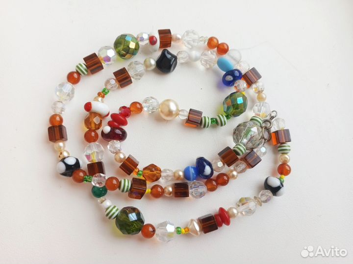 Бусы, бусины винтажные