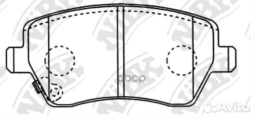 Колодки тормозные дисковые перед LCV PN9805