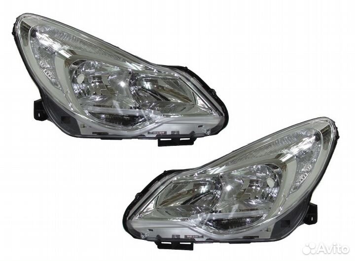 Opel Corsa D Фары передние рестайлинг