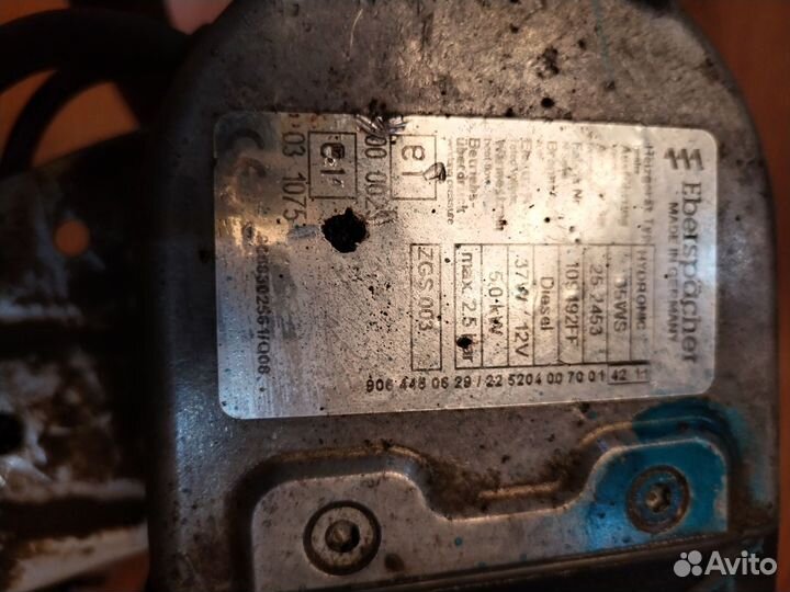 Eberspacher Mercedes sprinter 515